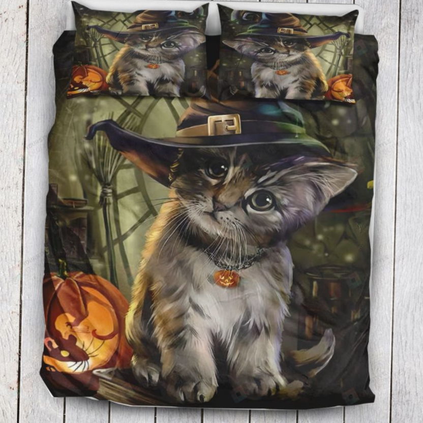 Witch Kitten Bedding Set