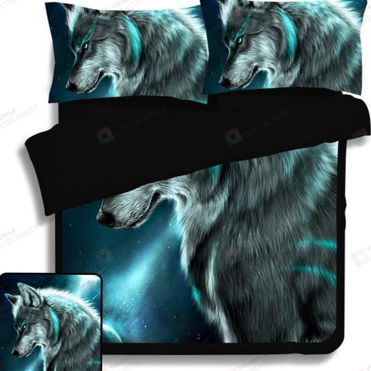 Wolf 3D Bedding Set