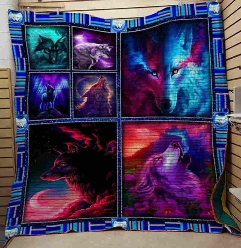 Wolf Nagical World 3D Quilt Blanket