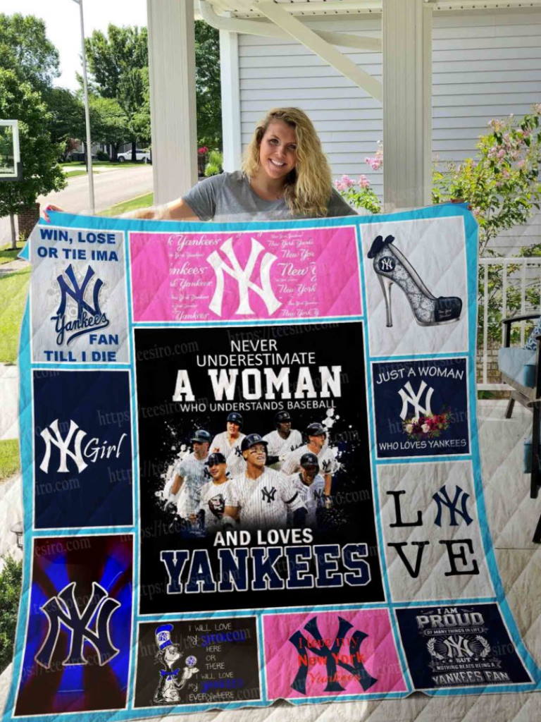 Yankees Girl Quilt Blanket