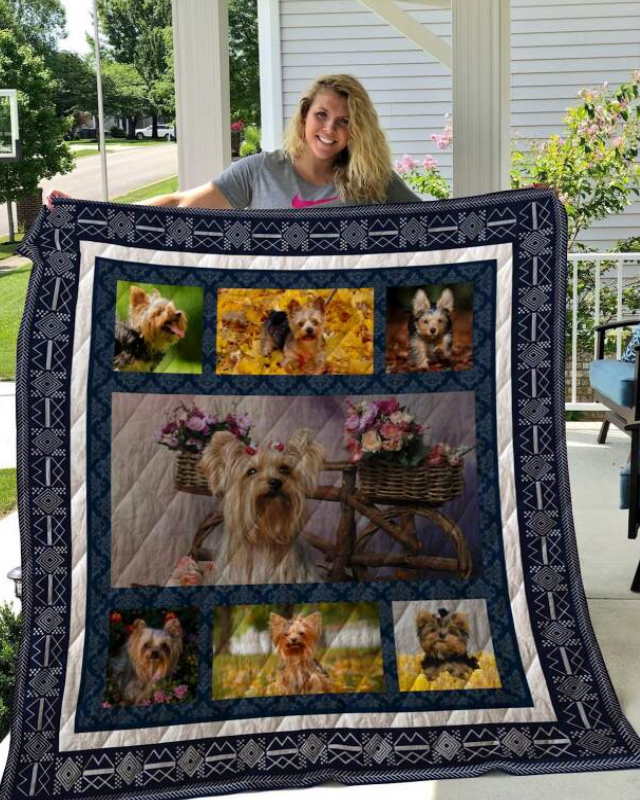 Yorkshire Terrier Quilt Blanket