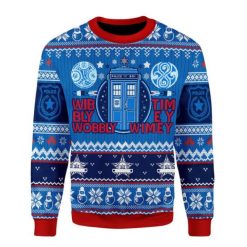 A Timey Wimey All Over Printed 3D Sweater