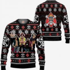 Ace Spade Pirates Anime One Piece Christmas 3D Sweater
