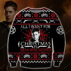 All I Want For Christmas is Dean Winchester Ugly Knitted Christmas Sweater