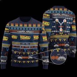 Back to the Future Ugly Christmas Sweater
