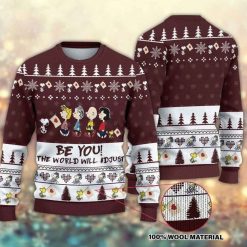 Be You The World Will Adjust Snoopy Ugly Christmas Sweater