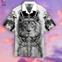 Black Lion King Hawaiian Shirt