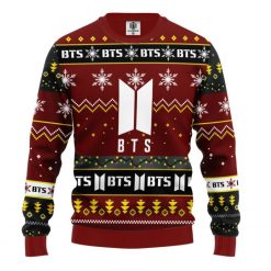 Bts Red Brown 3D Sweater