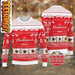 Budweiser Beer Budweiser Beer Ugly Christmas Sweater