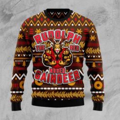 Buffed Rudolph The Red-Nosed Reindeer Christmas Sweater