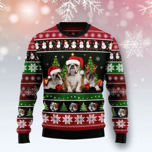 Bulldog Group Beauty Christmas Sweater