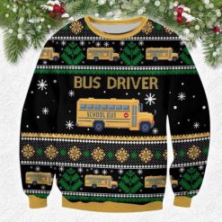 Bus Driver Christmas 3D Sweater