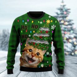 Cat Christmas Tree 3D Sweater