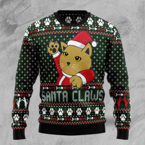 Cat Santa Jaws 3D Sweater