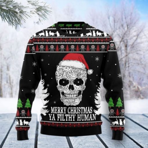 Cat Skull Santa 3D Sweater