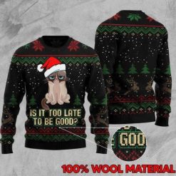 Cat Too Late To Be Good 3D Sweater