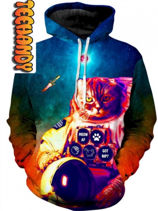 Catstronaut Unisex 3D Hoodie