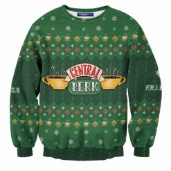 Central Perk Wool Knitted 3D Sweater