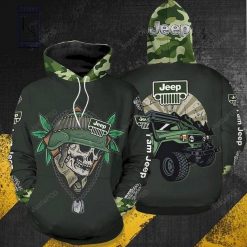 Cool Jeep Skull 3D All Print Hoodie