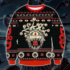 D20 Dungeons & Dragons Monster Ugly Christmas Sweater