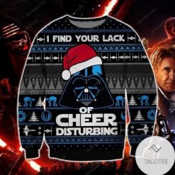 Darth Vaders I Find Your Lack Of Cheer Disturbing Ugly Christmas Sweater