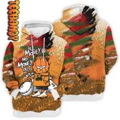 Del Sol All Money In Garfield 3D Hoodie 1