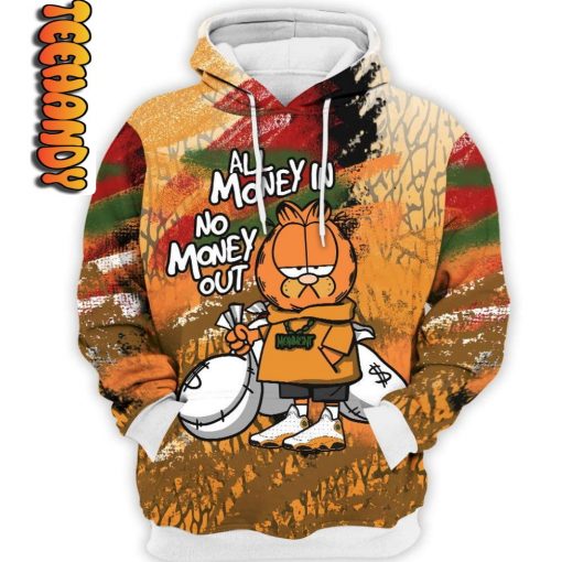 Del Sol All Money In Garfield 3D Hoodie