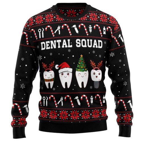 Dental Squad Dentist Dental Ugly Christmas Sweater