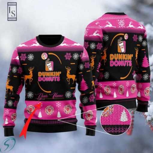 Dunkin’ Donuts Sweety Personalized Ugly Christmas Sweater