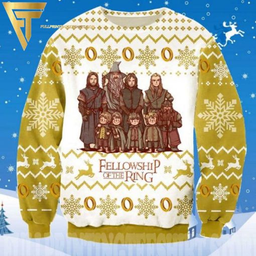 Fellowship Of The Ring Characters Knitting Pattern Ugly Christmas Sweater