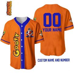 Goofy Dog Disney Personalized Baseball Jersey