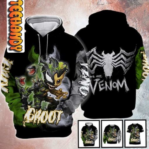 Groot Venom 3D Hoodie