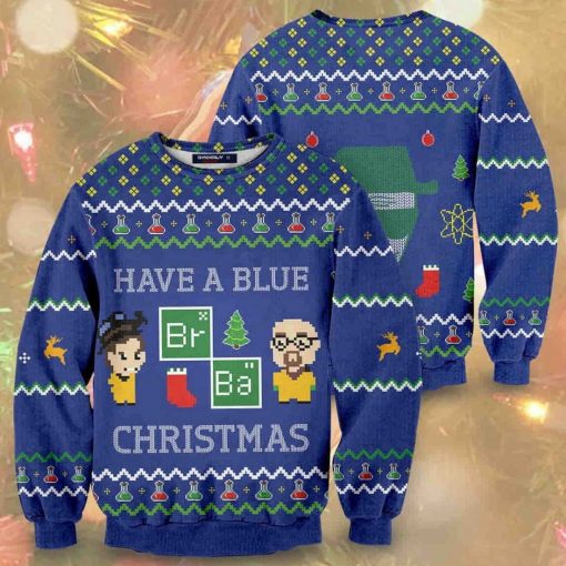 Have a Blue Christmas Breaking Bad Ugly Christmas Sweater