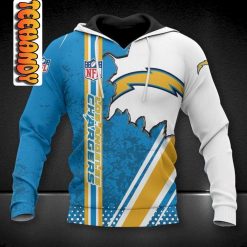 Los Angeles Chargers 3D Football NFL Hoodie