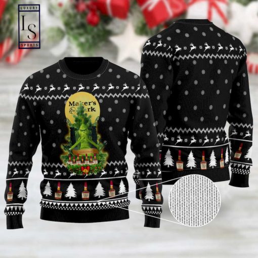 Maker’S Mark Grinch Snow Ugly Christmas Sweater