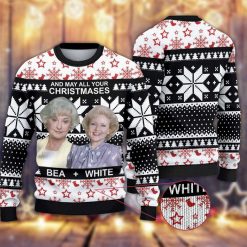 May All Your Christmases Bea White Ugly Christmas Sweater