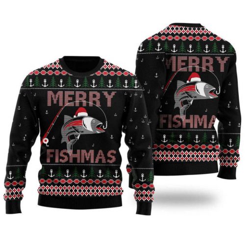 Merry Fishmas Ugly Christmas Sweater