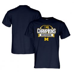 Michigan Wolverines 2022 Big Ten Football Conference Champions Locker Room T-Shirt