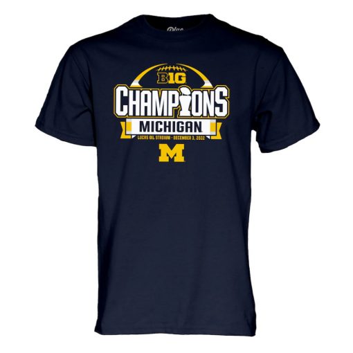 Michigan Wolverines 2022 Big Ten Football Conference Champions Locker Room T-Shirt