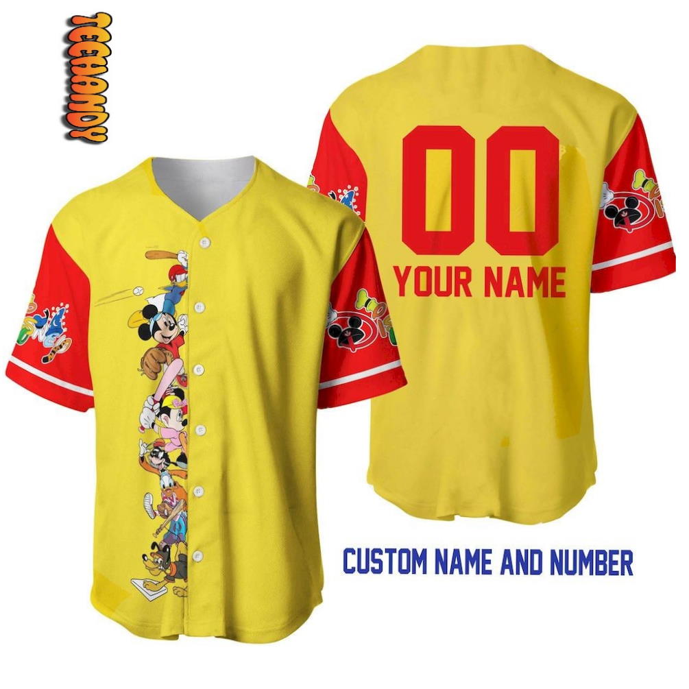 Personalized Name Kansas City Royals Mickey Mouse Disney Unisex 3D Baseball  Jersey - Bring Your Ideas, Thoughts And Imaginations Into Reality Today