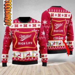 Milller High Life Personalized Ugly Christmas Sweater