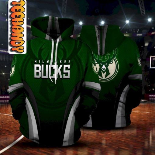 Milwaukee Bucks Premium 3D Hoodie