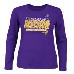 Minnesota Vikings 2022 NFC North Division Champions Divide & Conquer Long Sleeve T-Shirt