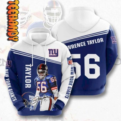 NFL New York Giants Lawrence Taylor USA 3D Hoodie