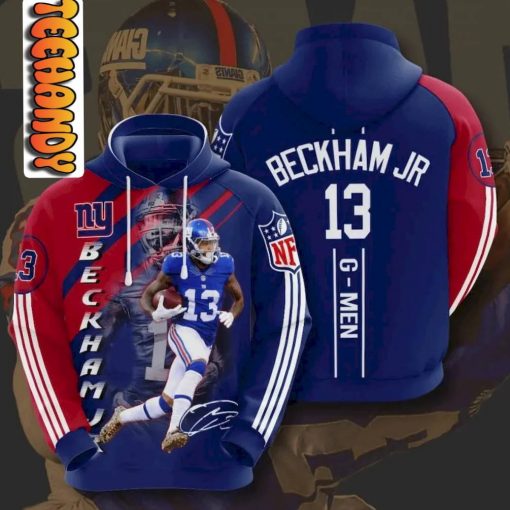 NFL New York Giants Odell Beckham Jr For Men 3D Hoodie