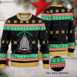 Nakatomi Plaza Die Hard Ugly Christmas Sweater