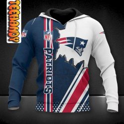 New England Patriots 3D Football NFL Hoodie