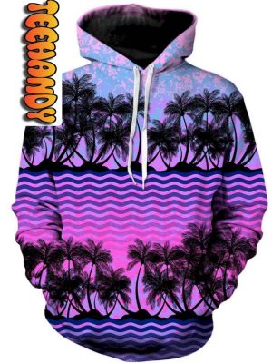 Paradise Palm Trees Unisex 3D Hoodie