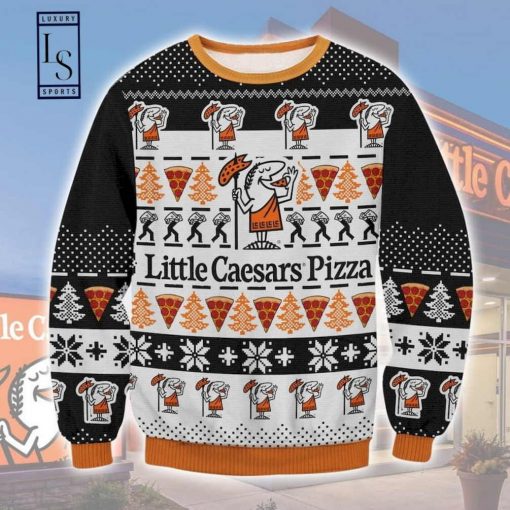 Pizza Little Caesars Ugly Christmas Sweater