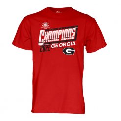 Red Georgia Bulldogs 2022 SEC Football Conference Champions Locker Room T-Shirt